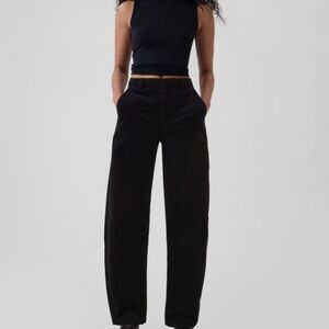 GAP High Rise Corduroy Tapered Ankle Trousers